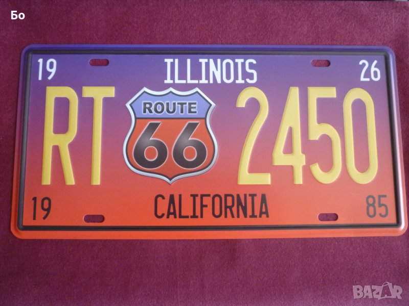 метална табела Route 66, снимка 1