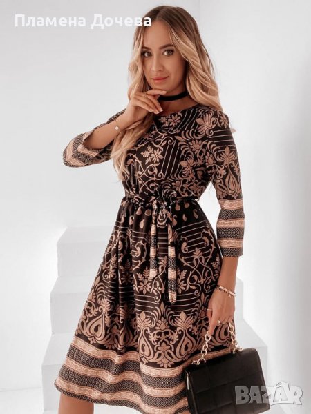 Дамска разкроена рокля , снимка 1