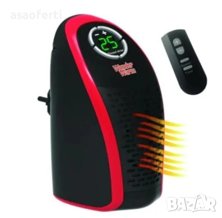 🔥 Керамична Вентилаторна Печка (Преносима) – Дистанционно, Таймер и Термостат, снимка 1