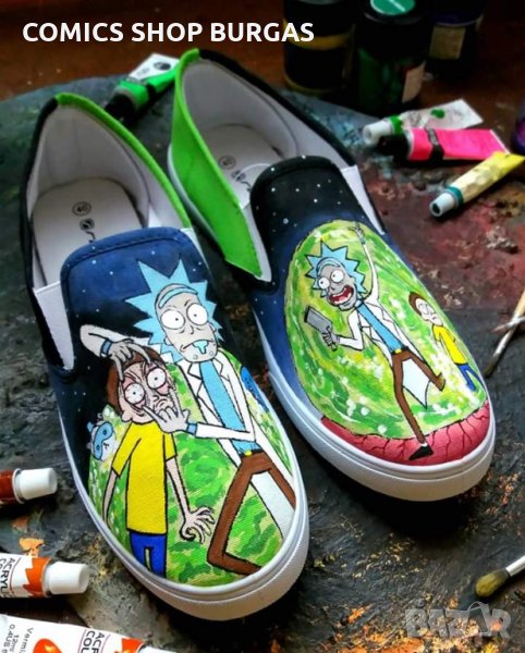 Ръчно рисувани обувки, снимка 1