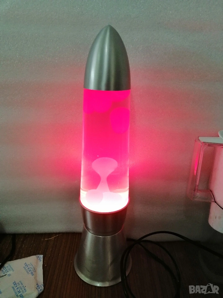 Лава-лампа, червена. , снимка 1