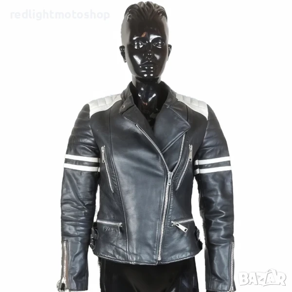 📌 5231 Дамско кожено мото яке | Размер M | 100 лв., снимка 1