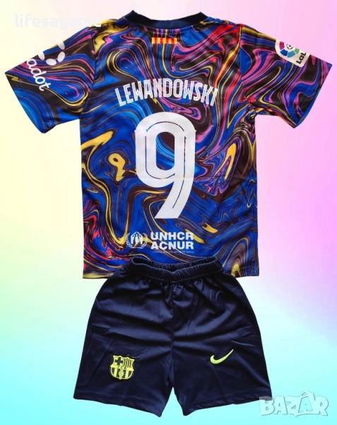 Детско - юношески футболен екип Барселона Левандовски Barcelona Lewandowski , снимка 1