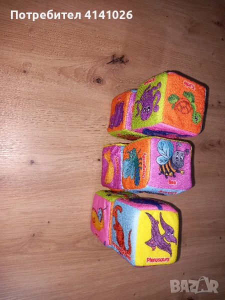 Меки кубчета с картинки - Монтесори / образователна игра / играчка, снимка 1