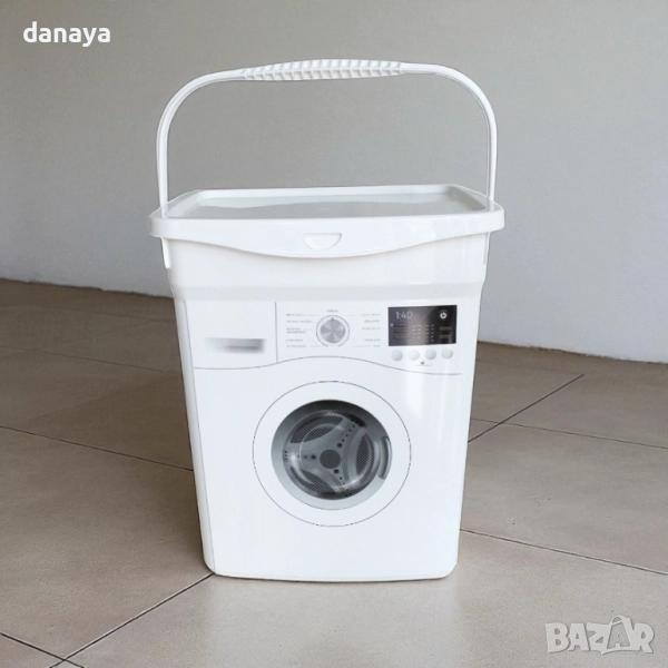 6104 Кутия за прах за пране с форма на пералня, 10 литра, снимка 1