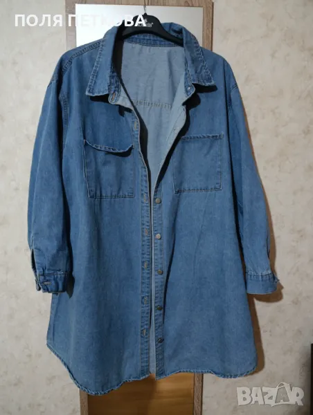 Дънкова риза връхна, снимка 1