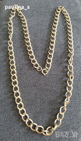 Дълъг гердан тип верига в златисто , снимка 1