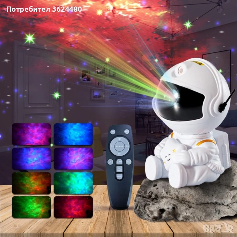 Нощна лампа астронавт 3854, снимка 1