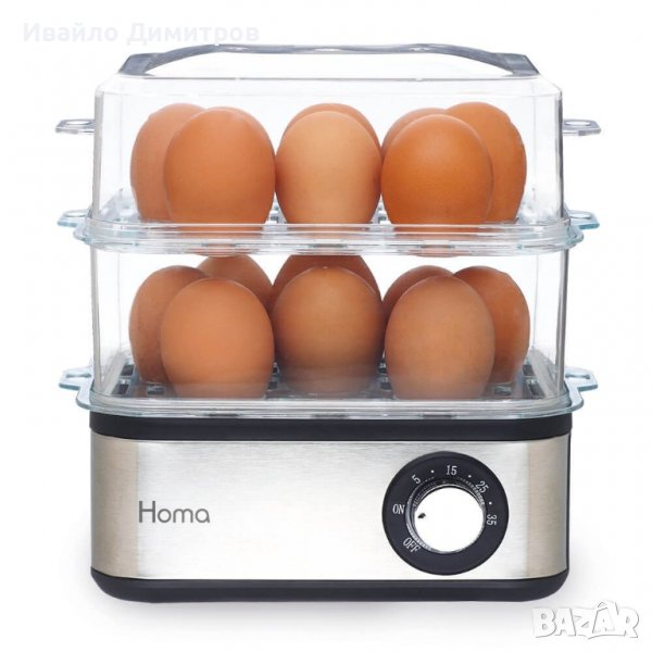 Уред за варене на яйца и готвене на пара HOMA HVG-5516 Vigo, снимка 1
