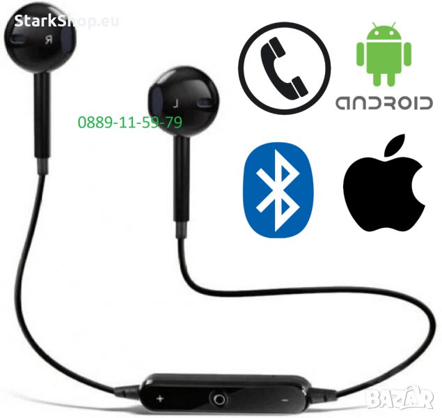 Безжични bluetooth слушалки handsfree – SJ, снимка 1