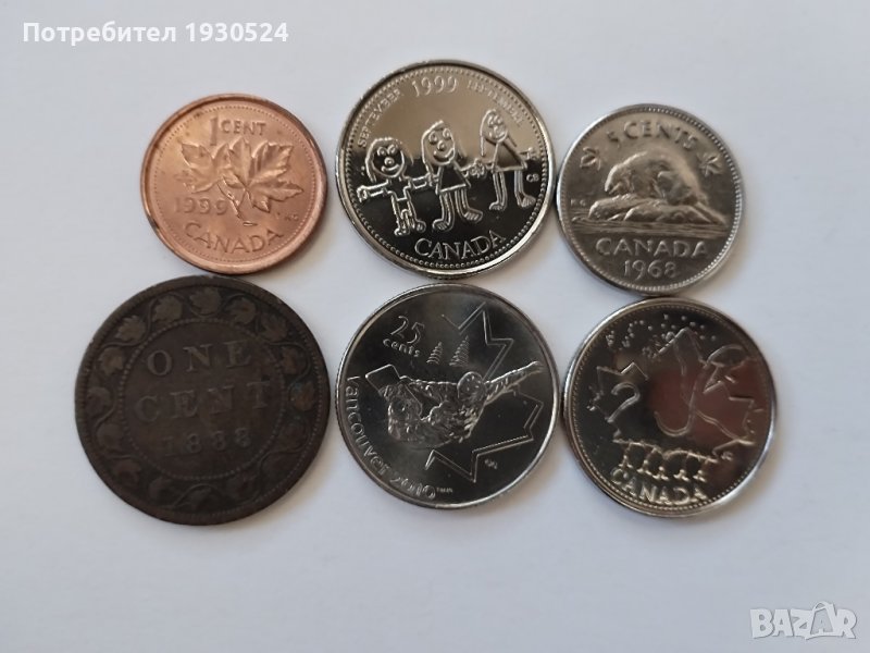 Лот монети Канада и други държави, снимка 1