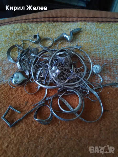 100 грама сребърни накити за поправка за реставрация за части или за материал 50635, снимка 1