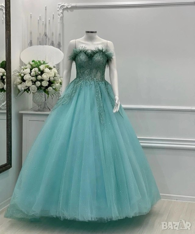 Дълга официална рокля, без забележки, снимка 1