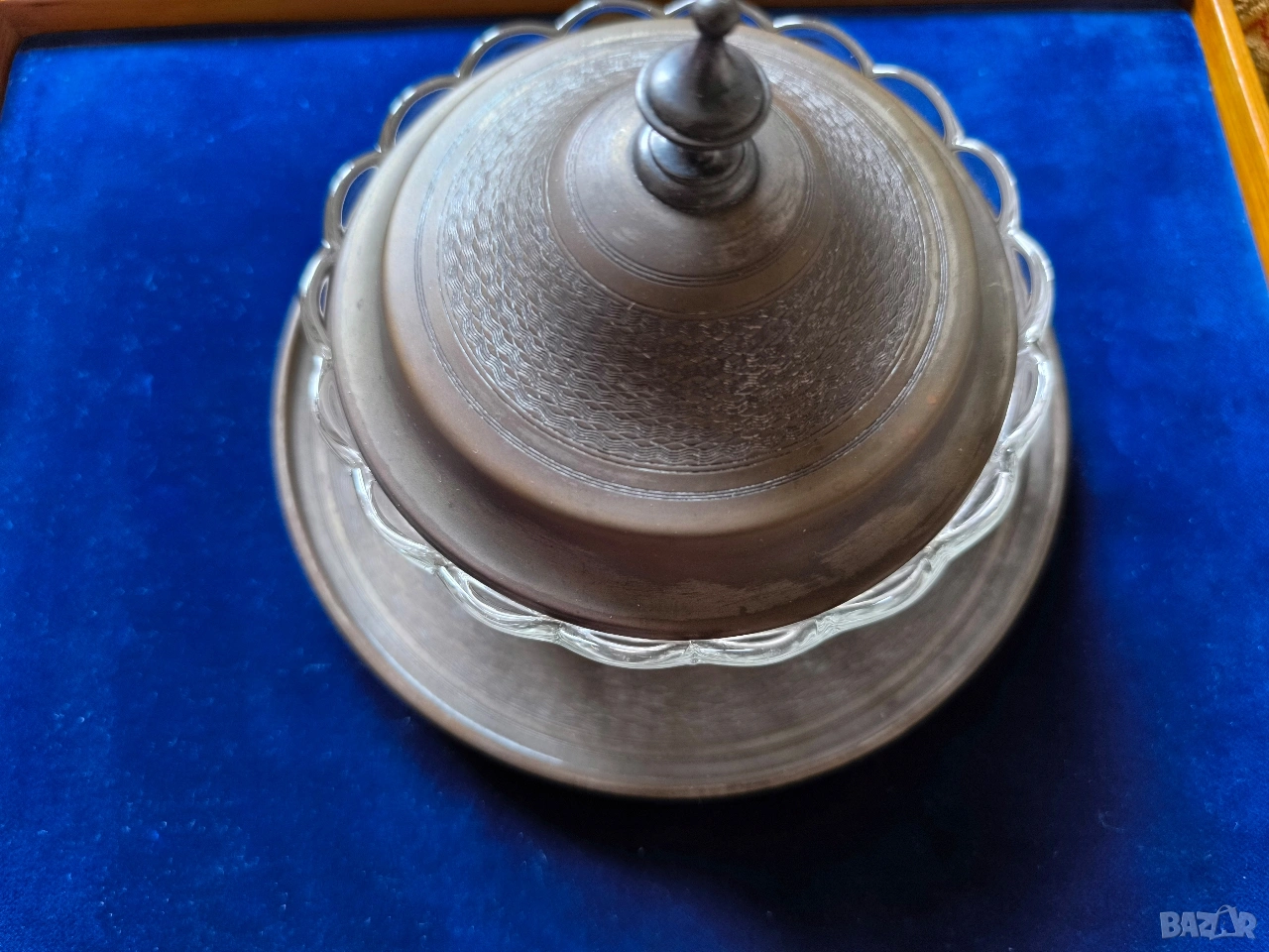 made in germany старинен съд 1900 за захар f.w.q.e. маркиран, снимка 1