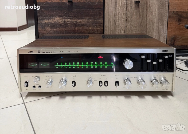 🔊Ретро масивен ресивър - усилвател с радио JVC 4VR-5436 - Made in Japan🔊, снимка 1