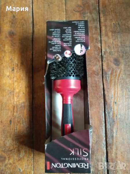 Кръгла четка за коса с керамично покритие, антистатична Remington, Червена/Черна, снимка 1