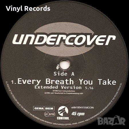 Undercover – Every Breath You Take ,Vinyl 12", снимка 1