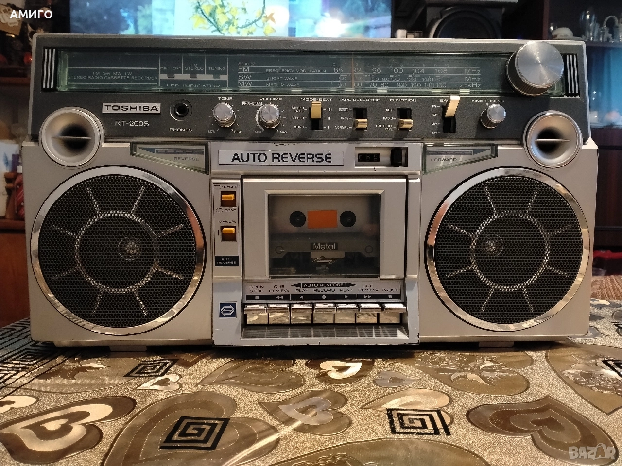 Продавам радио касетофон Toshiba AT 200S, снимка 1