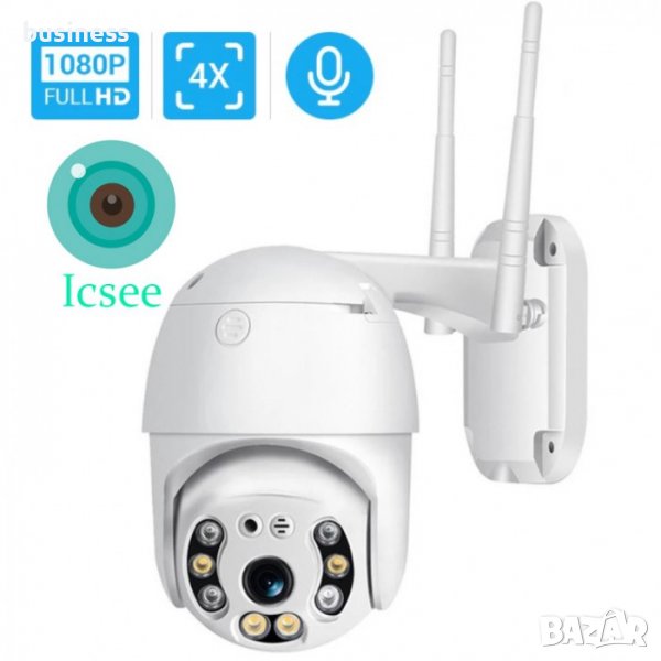 РАЗПРОДАЖБА!!!iCSee - 8MP Lens! Външна camera/камера с цветно нощно виждане- WIFI, снимка 1