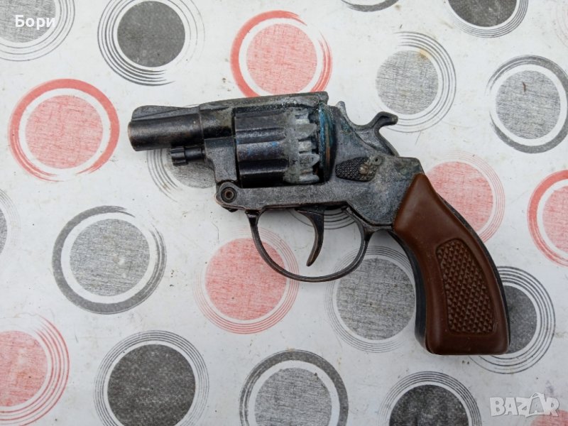 Стар метален пистолет , снимка 1