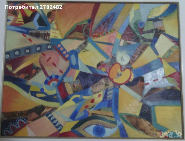 Картина с маслени бои, колаж, снимка 1