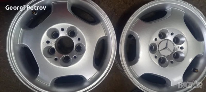 джанти мерцедес 15с 7j,,eт35 ретро на оригинална боя прави без заварки, снимка 1