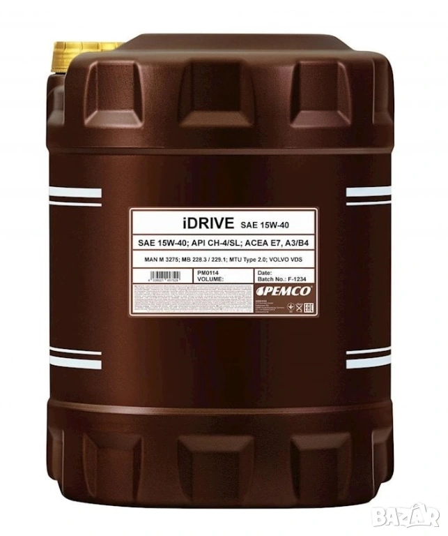 Масло PEMCO iDRIVE 140 15W40 20л, снимка 1
