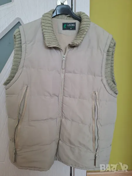 Зимен елек с двойни джобове и ципове, снимка 1