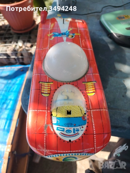 Стара ламаринена количка, снимка 1