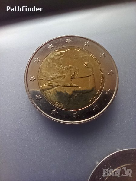 2 евро 2014 Малта нециркулирала, снимка 1