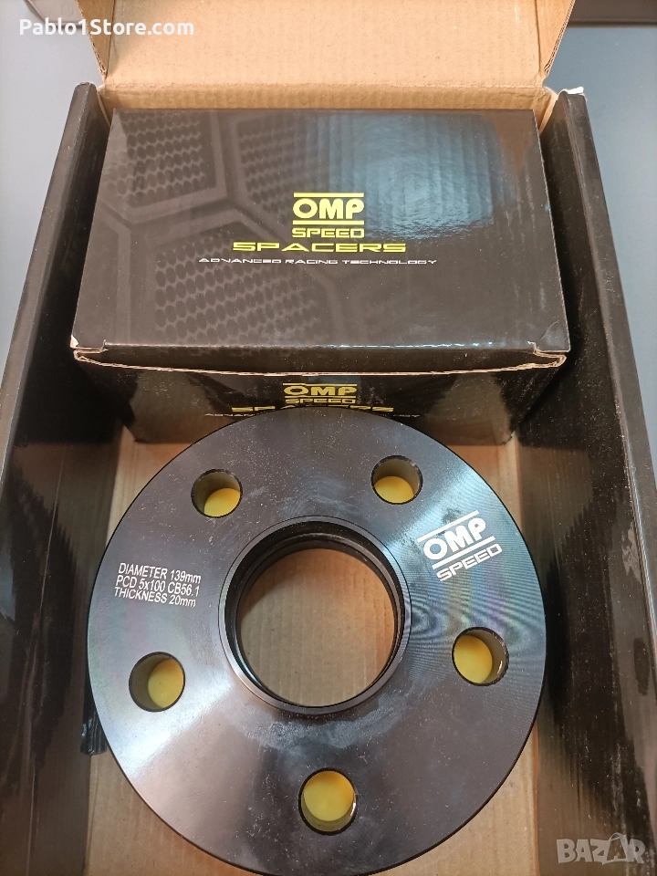 Фланци за джанти комплект от 2 дистанционера OMP, снимка 1