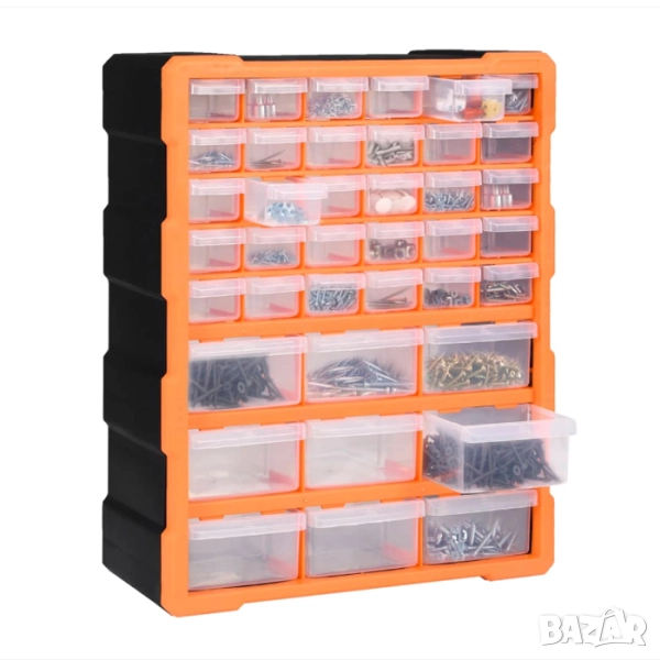 Органайзер за стена с 39 кутии PA1301 – Панел за инструменти и дребни части, снимка 1
