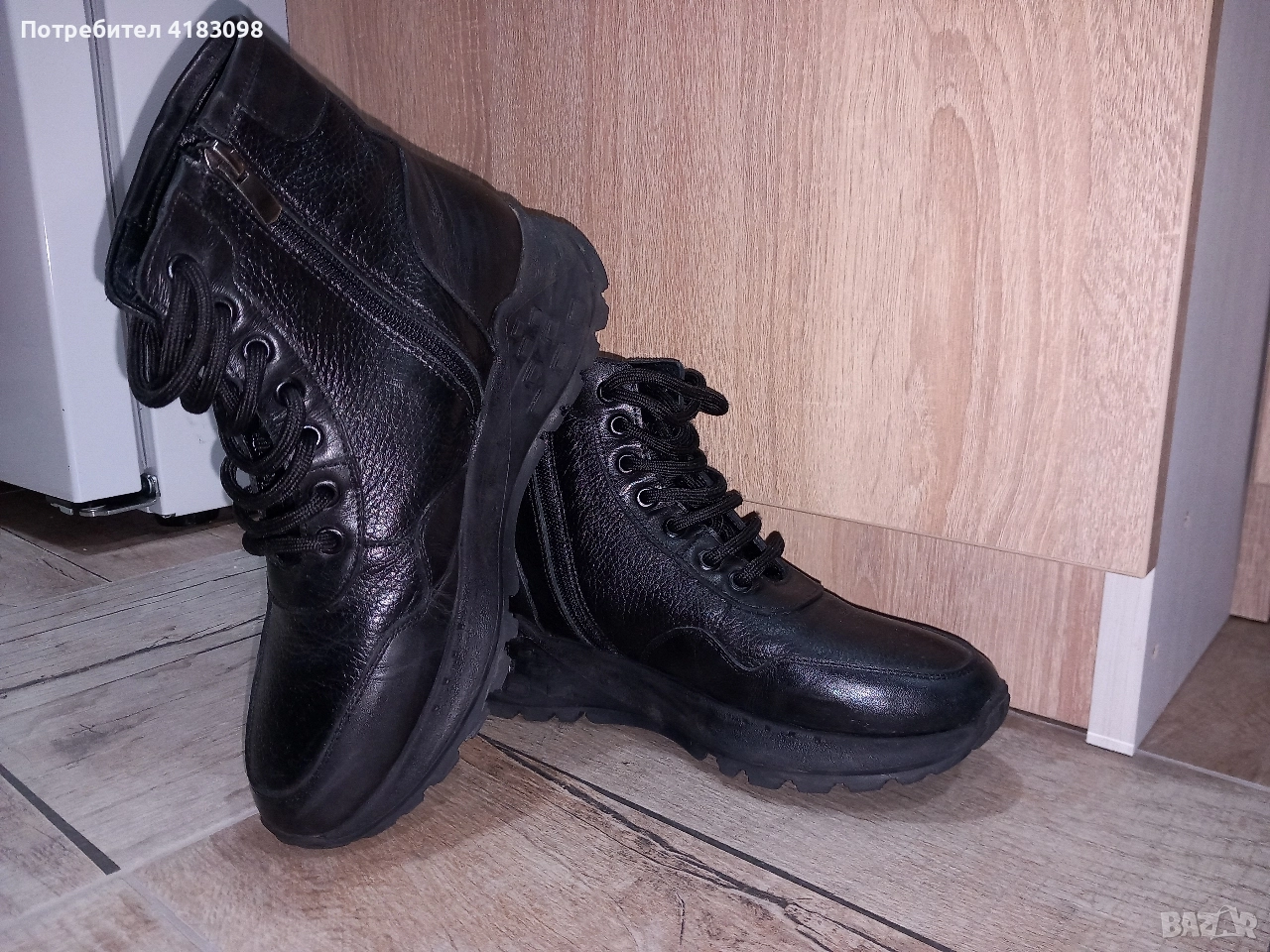 Дамски боти естествена кожа, снимка 1