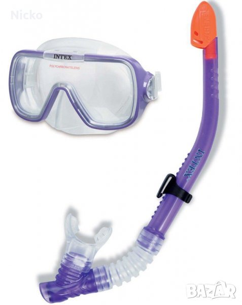 Комплект шнорхел и очила INTEX, снимка 1