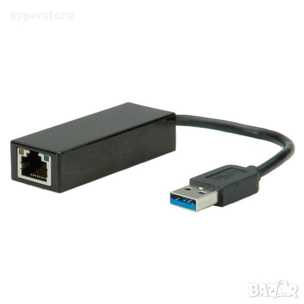 Ланкарта USB3.0 към GigaLan DIgital One SP00102 с кабел 10-100-1000 Mbps Lancard USB3.0 to GigaLan , снимка 1