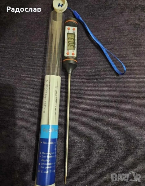 Дигитален кухненски термометър за прецизно измерване на температура., снимка 1