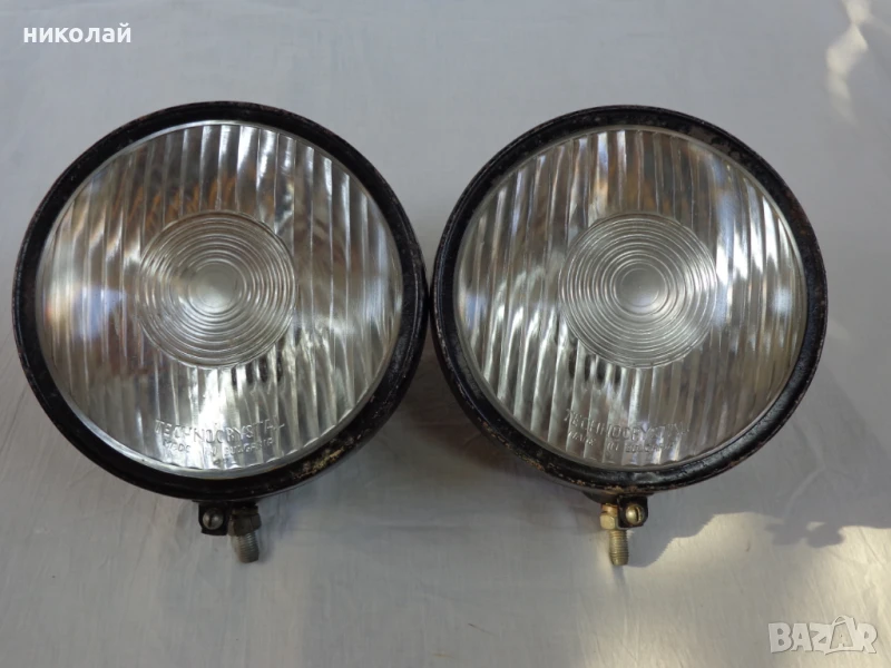 Ретро автомобилни фарове чисто нови Български с диаметър 22 см, снимка 1