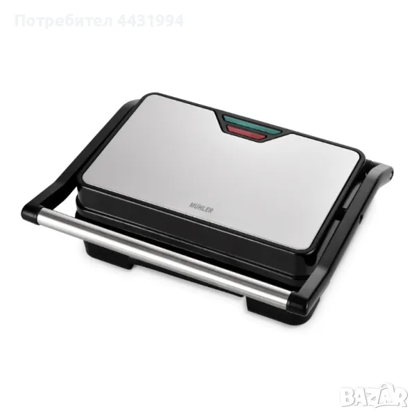 Сандвич преса Muhler MHT-889S, грил плоча, снимка 1