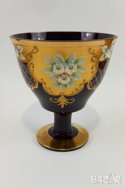 Голяма чаша, ваза или съд за лед - Бохемия, снимка 1