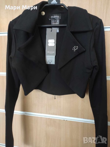  Къс блейзър нестандартен цип на гърба, снимка 1