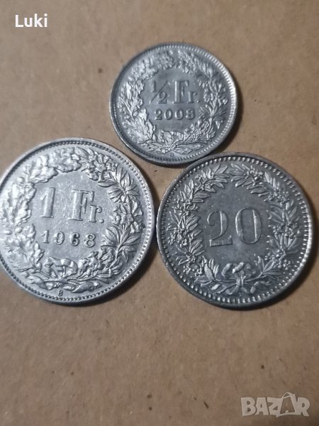 3 монети от Швейцария, Helvetica, Helvetia, снимка 1