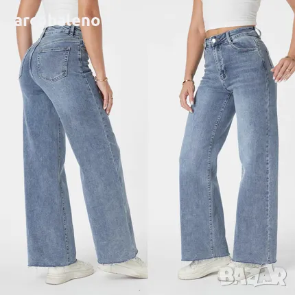 Дамски дънки с висока талия, снимка 2 - Дънки - 49137336