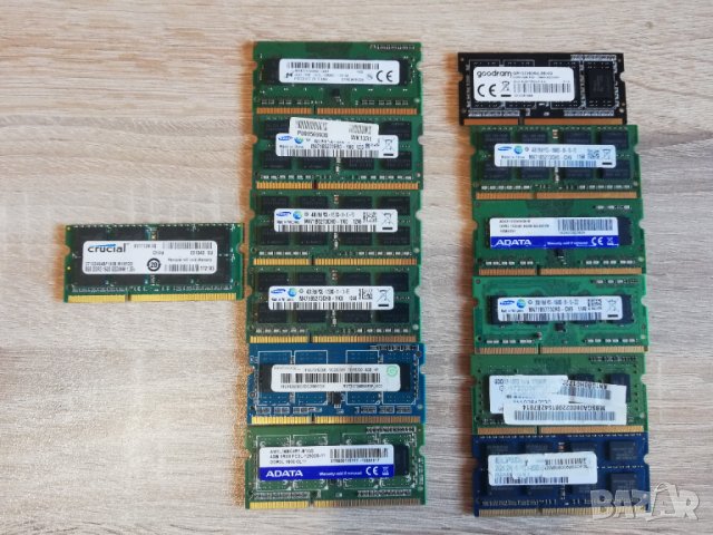 RAM DDR3 2GB 4GB 8GB 1600mhz 1333mhz 1066mhz за лаптоп