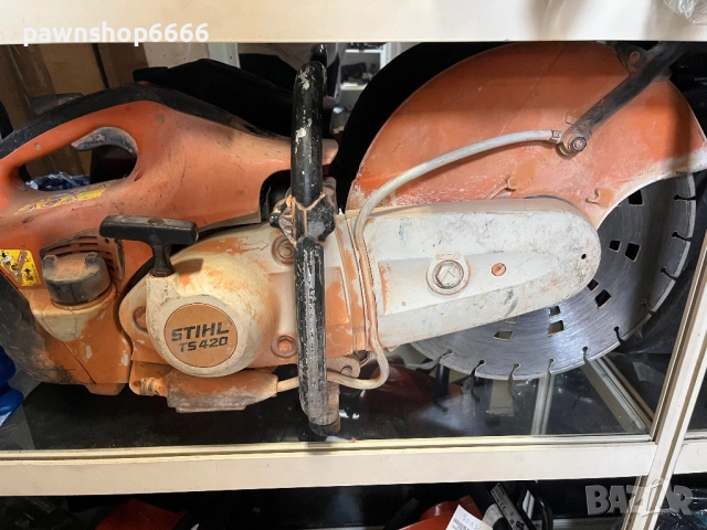 Бензинов ъглошлайф STIHL TS 420 4.4 к.с., 3200 W, 350 мм, 2500 об./мин, снимка 2 - Други инструменти - 51492567