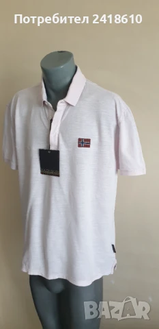 Napapijri  Pique Cotton Regular Fit Mens Size XL НОВО! ОРИГИНАЛ! Мъжка Тениска!, снимка 7 - Тениски - 51053792