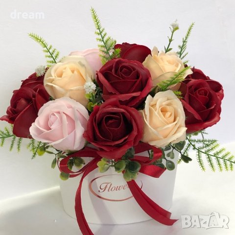 Букет със сапунени рози, снимка 10 - Подаръци за жени - 33178203