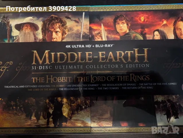 Middle-Earth: The Ultimate Collector's Edition — пълното пътешествие през Средната земя в 4K, снимка 9 - Други жанрове - 50010229