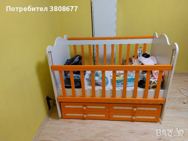 бебешка кошара оранжева, снимка 2 - Кошарки - 43479784