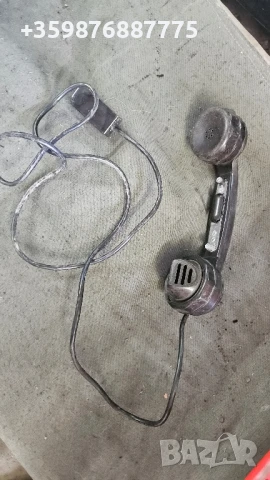 Военна слушалка радиостанция Радио военен армия бна военни милитар соц руска руски  трубка слушалка 