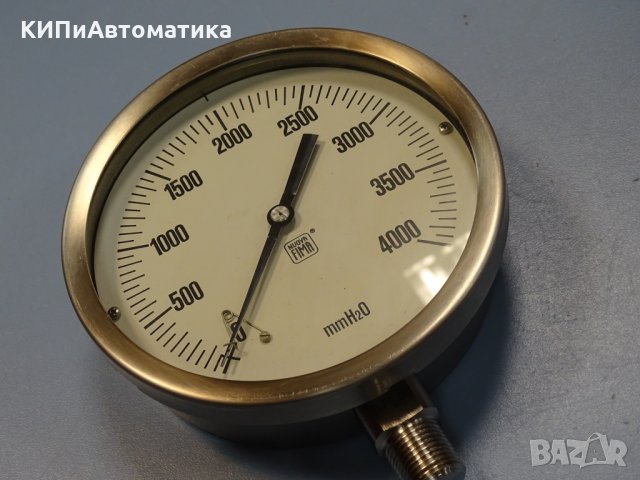 Манометър Nuova Fima Ф160, 0-4000 mm/H2O
